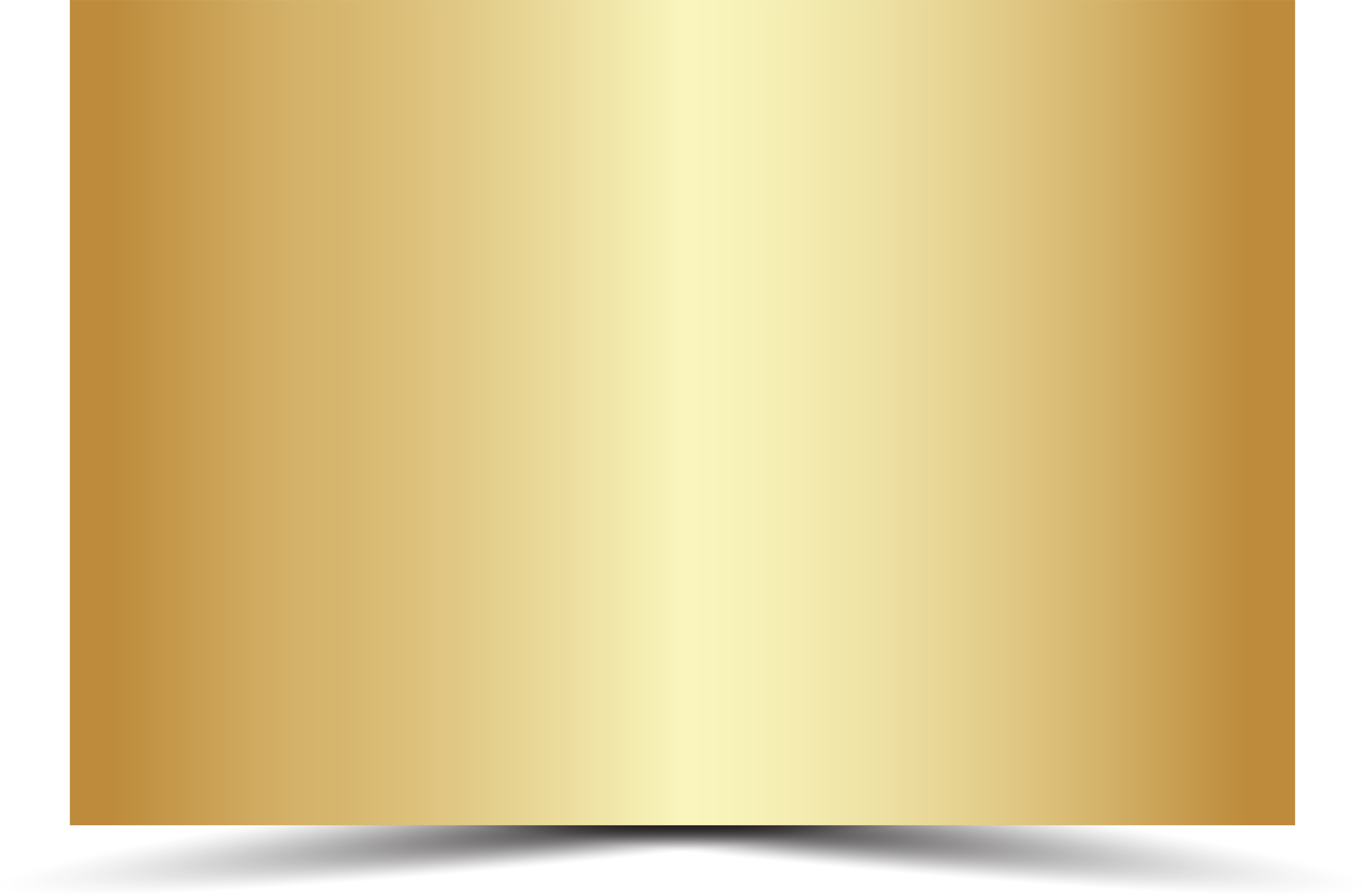 Gold paper rectangle and shadow, banners, label